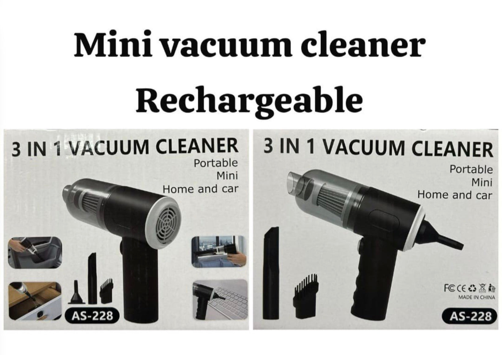 3 in 1 Portable Mini Vaccum Cleaner