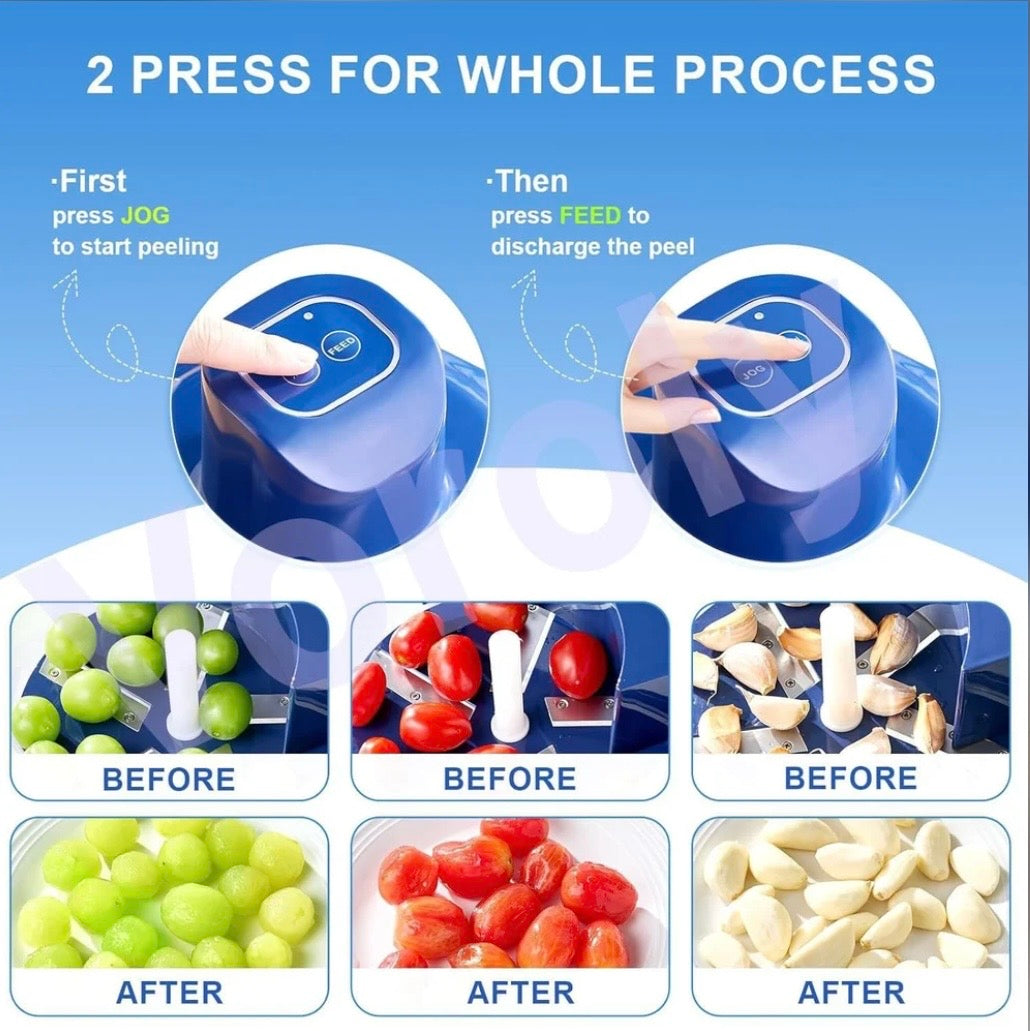 SwiftPeel Pro: Wireless Electric Fruit & Garlic Peeler