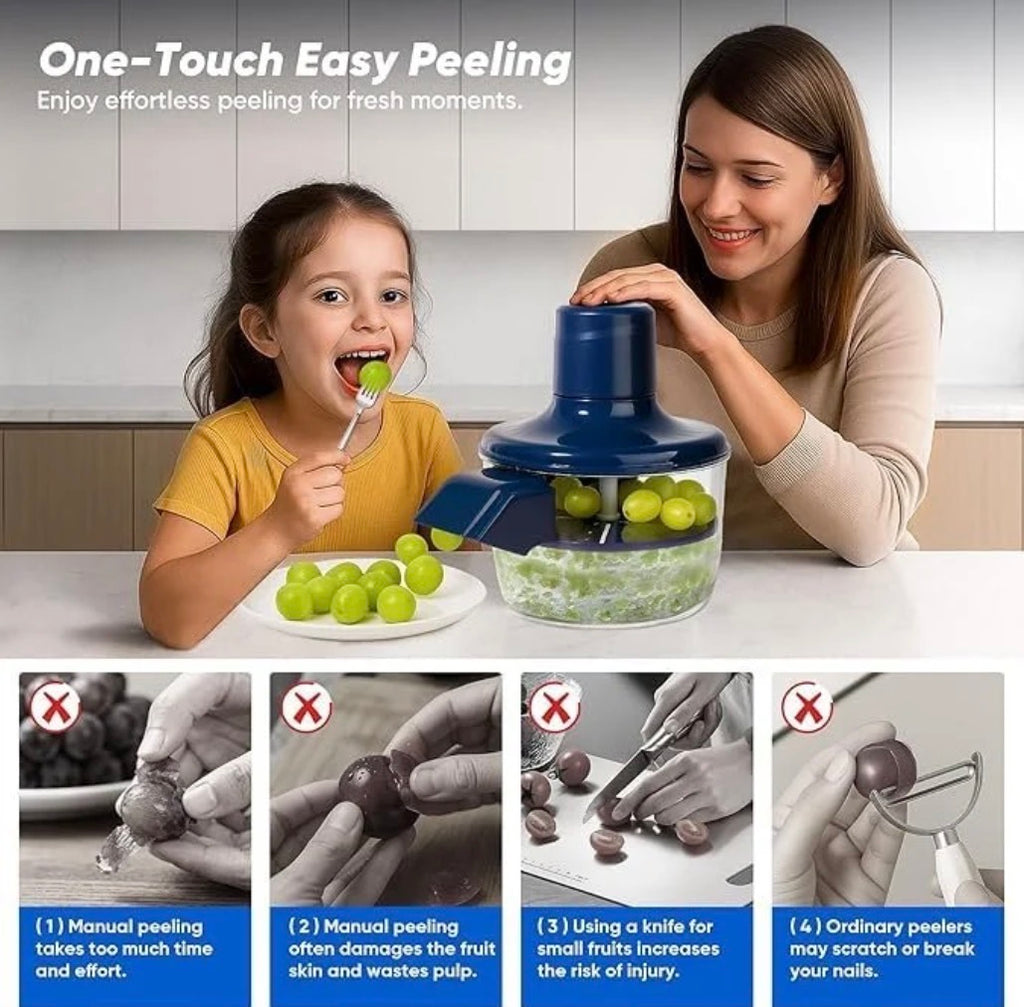 SwiftPeel Pro: Wireless Electric Fruit & Garlic Peeler