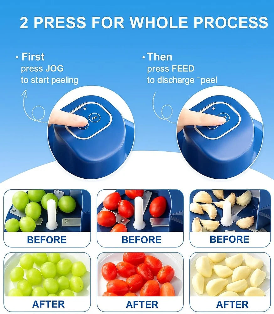 SwiftPeel Pro: Wireless Electric Fruit & Garlic Peeler